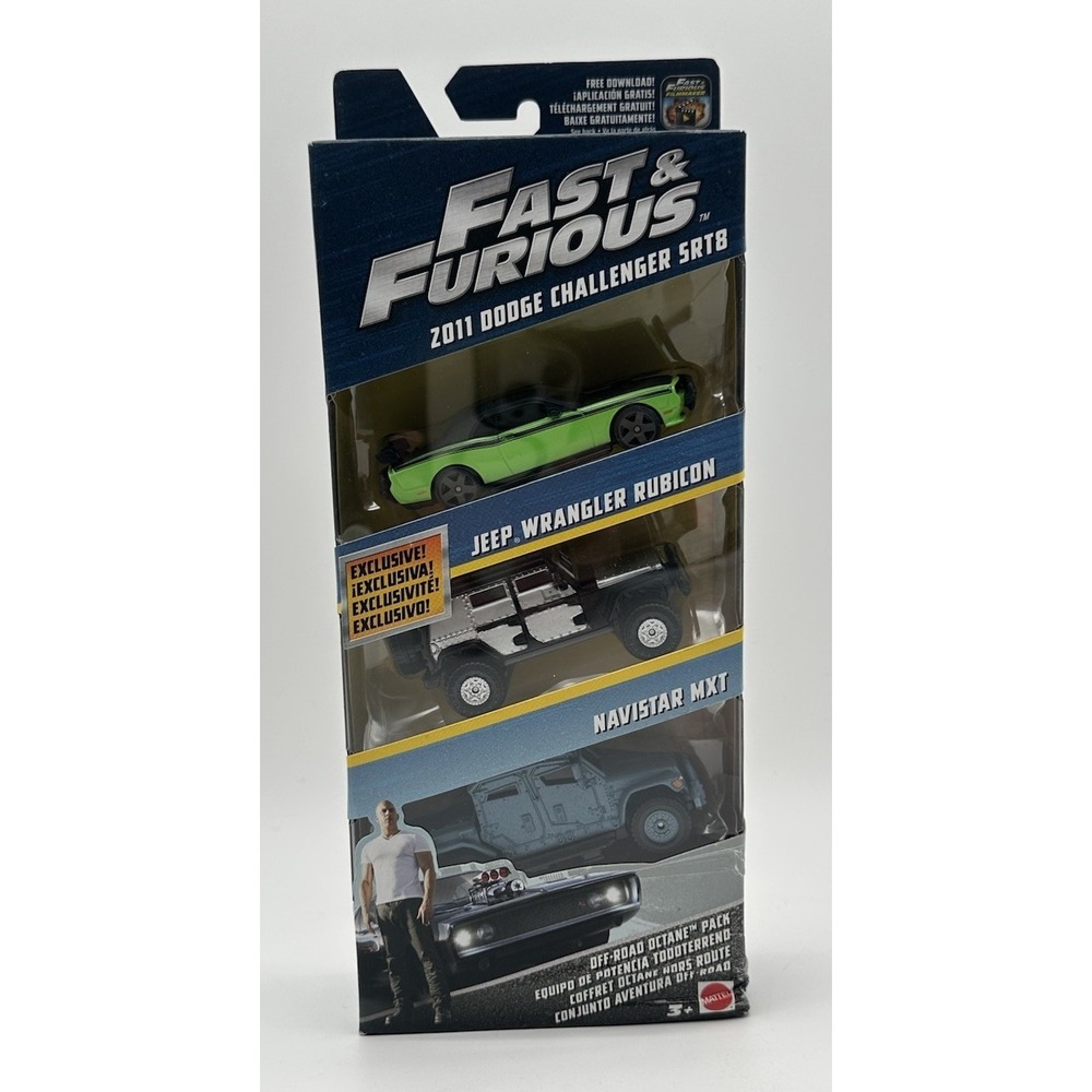 MATTEL FAST & FURIOUS OFF-ROAD OCTANE 3-PACK 1:55 DIECAST FCG05 NEW